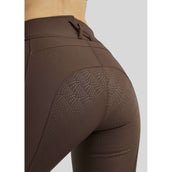 Rebel Pantalon d'Équitation Highwaist Thigh Pocket Full Grip Marron