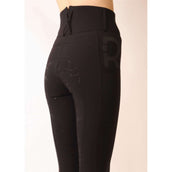 Rebel Pantalon d'Équitation Shiny Tape Full Grip Noir