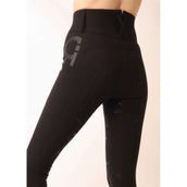 Rebel Pantalon d'Équitation Shiny Tape Full Grip Noir