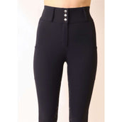 Rebel Pantalon d'Équitation Shiny Tape Full Grip Marin