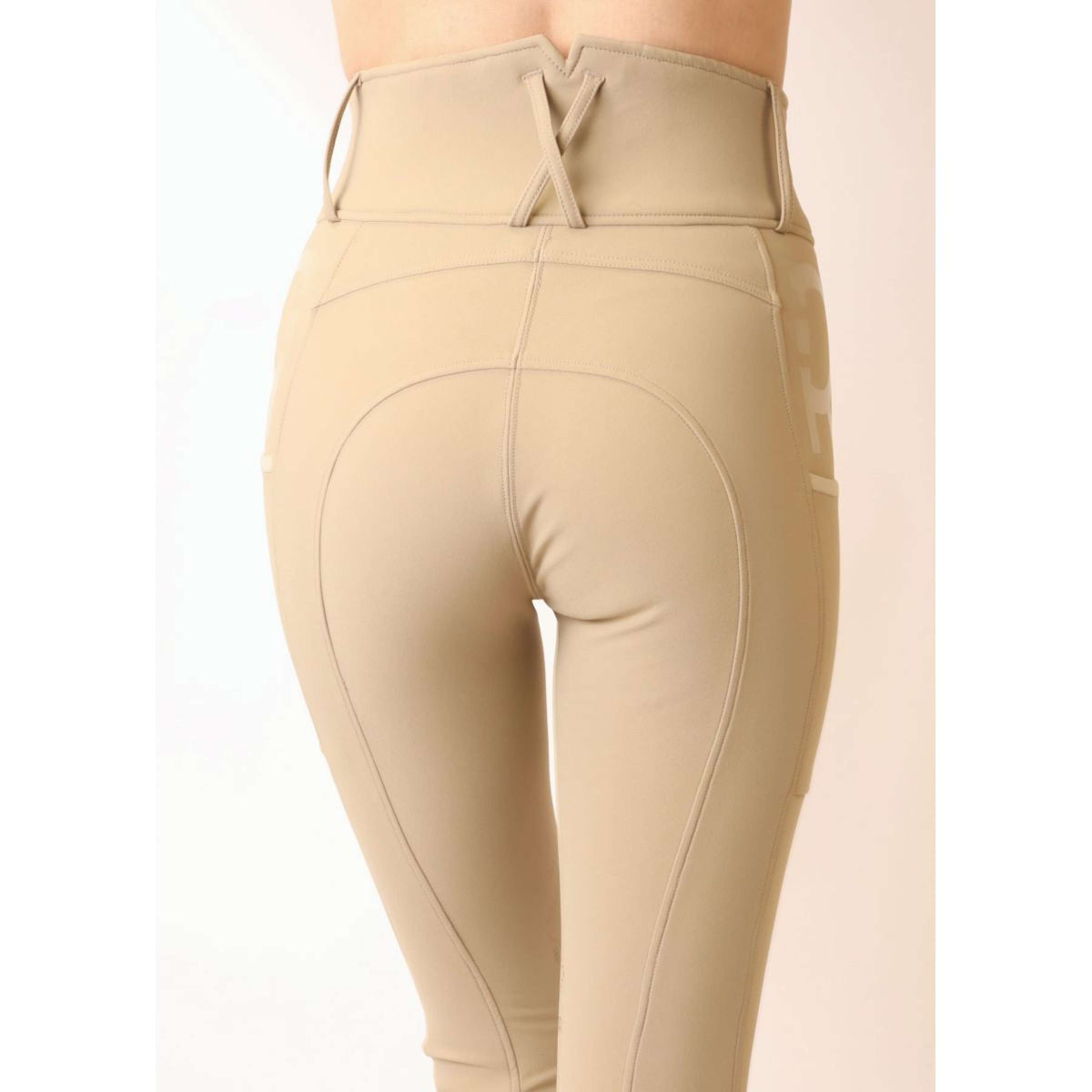 Rebel Pantalon d'Équitation Shiny Tape Beige