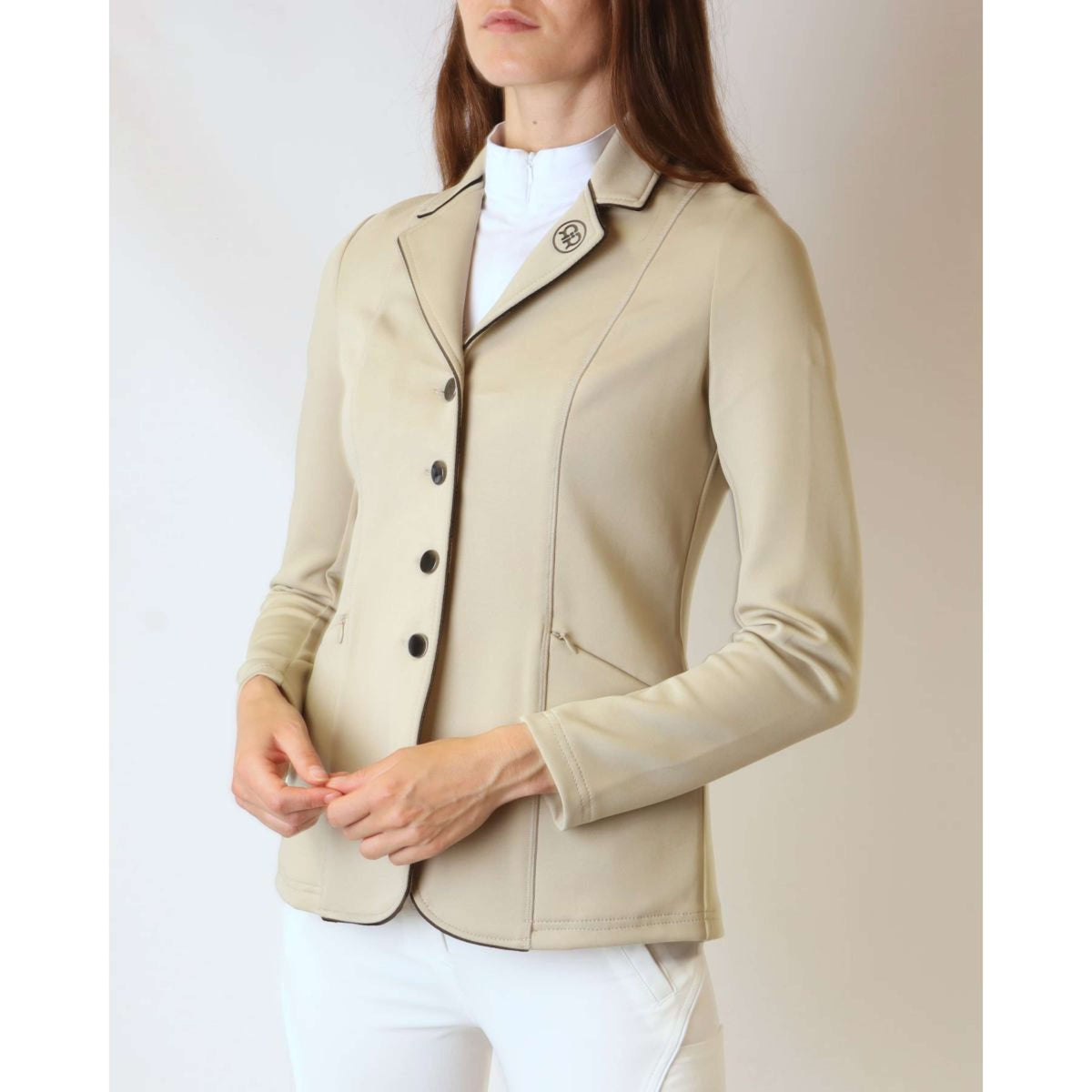 Rebel Petite Veste de Concours Shiny Seam Beige