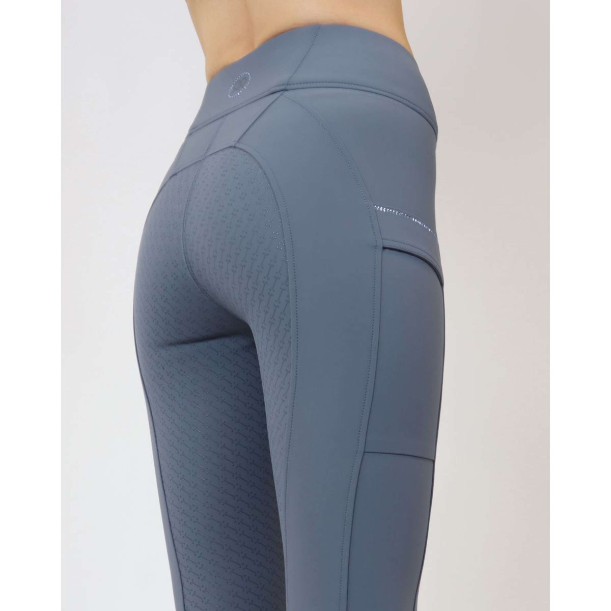 Rebel Legging d'Équitation Contrant Piping Dove Blue