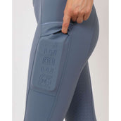 Rebel Legging d'Équitation Contrant Piping Dove Blue