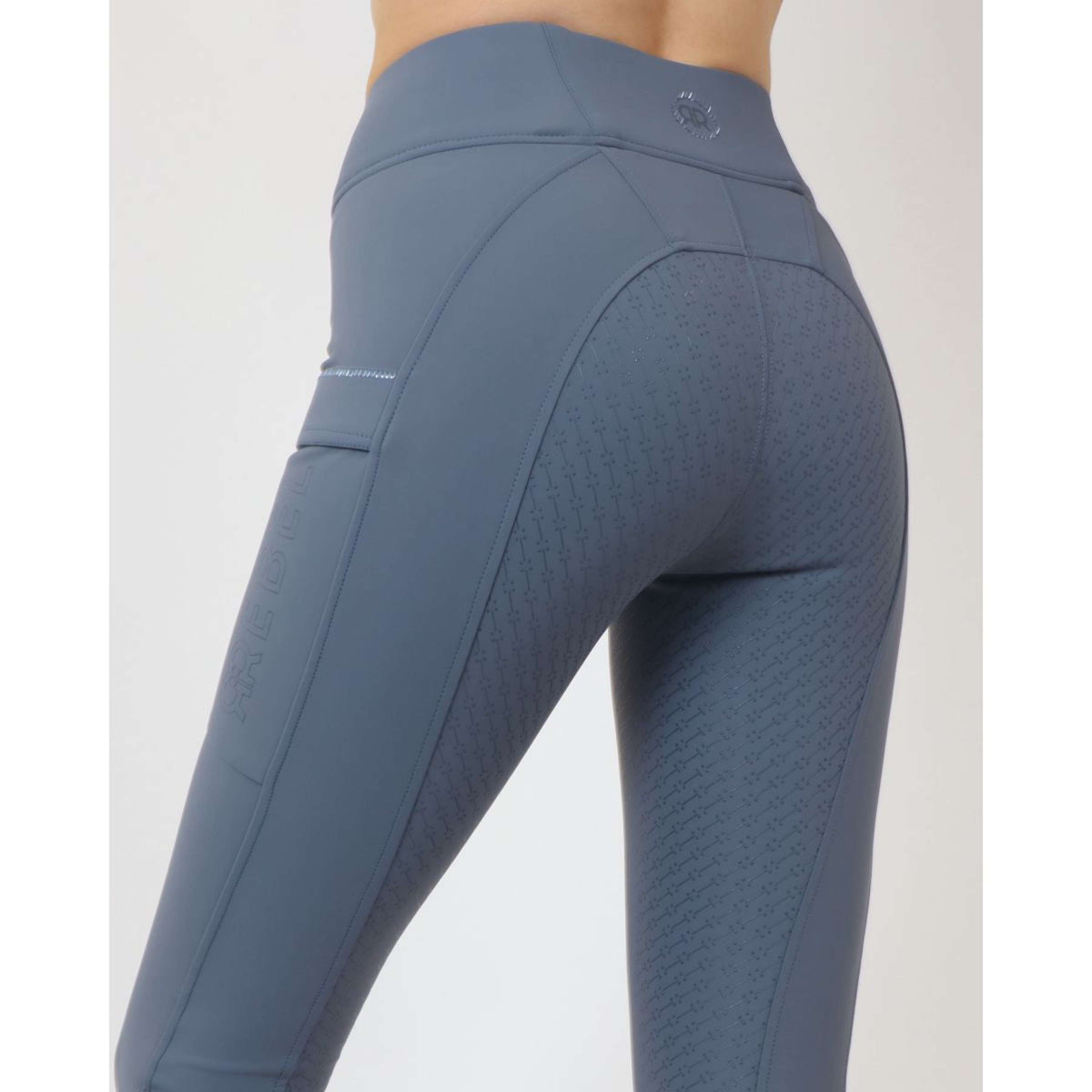 Rebel Legging d'Équitation Contrant Piping Dove Blue