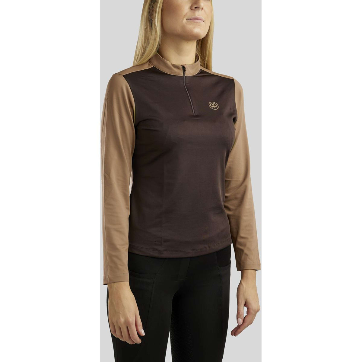 Rebel Polo Block Colored Longues Manches Marron