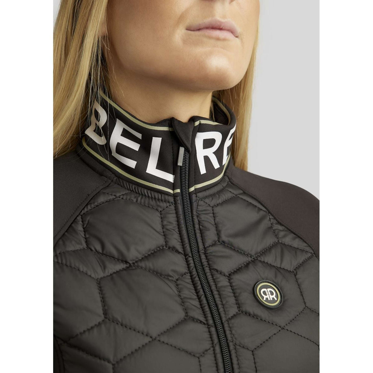 Rebel Veste Logo Printed Hybrid Noir