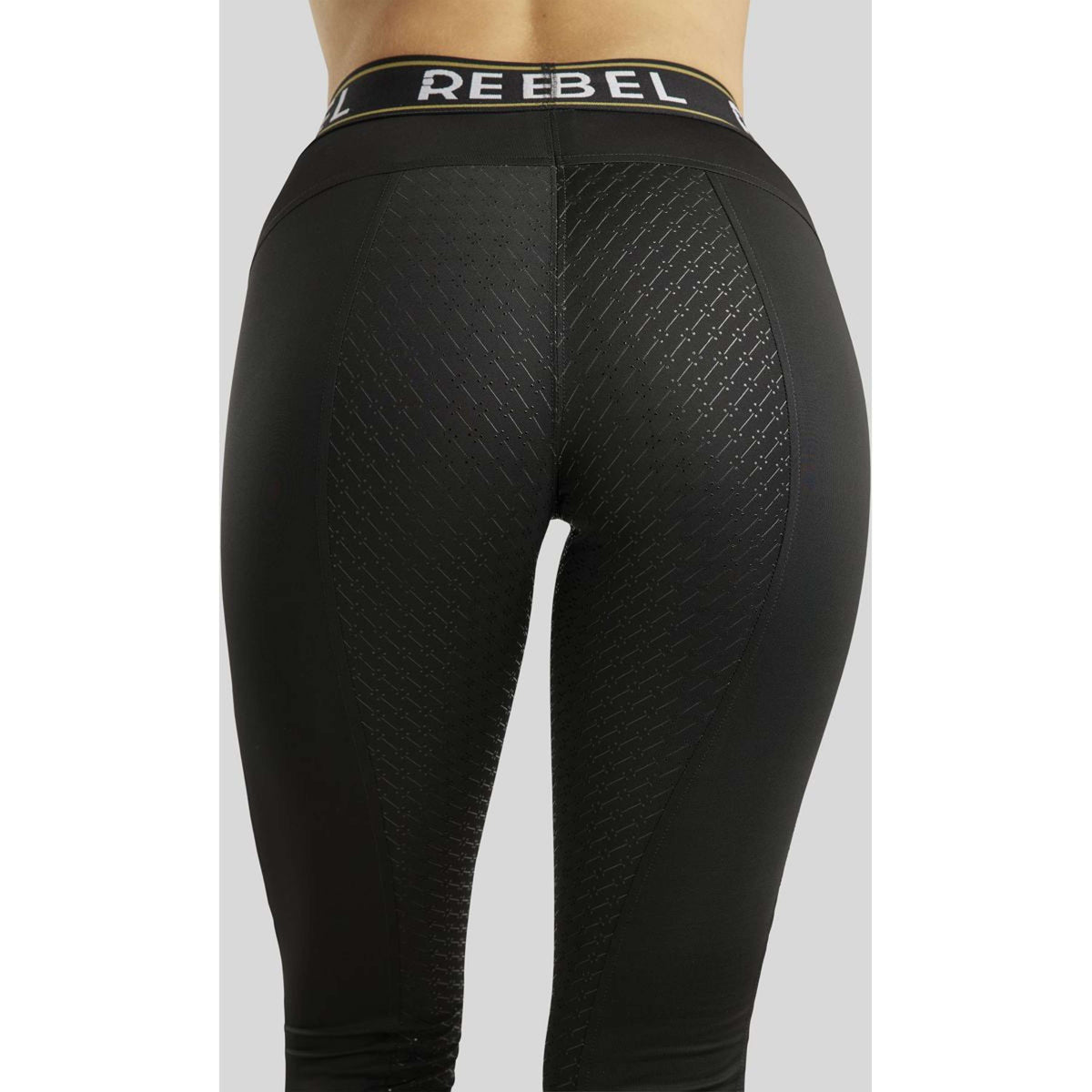 Rebel Legging d'Équitation Logo Elastic Waistband Full Grip Noir