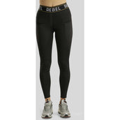 Rebel Legging d'Équitation Logo Elastic Waistband Full Grip Noir