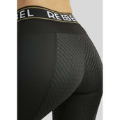 Rebel Legging d'Équitation Logo Elastic Waistband Full Grip Noir