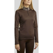 Rebel Chemise Baselayer Logo Collar Marron