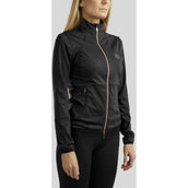 Rebel Blouson Softshell Rosegold Crystals Noir