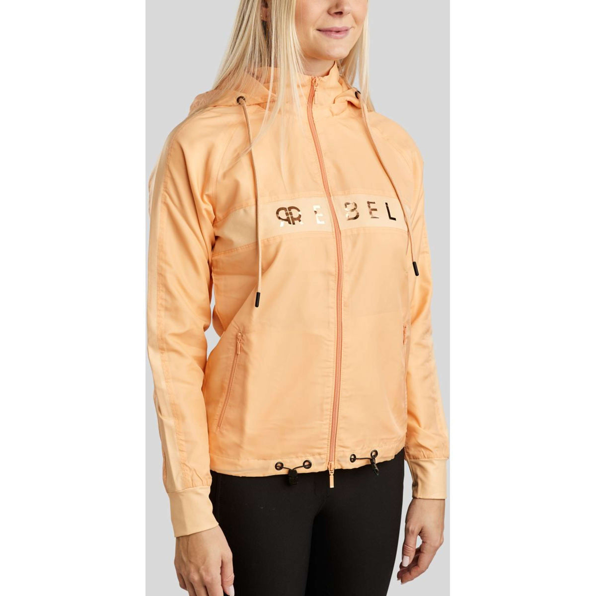 Rebel Blouson Foilprinted Logo Peachy Rebel