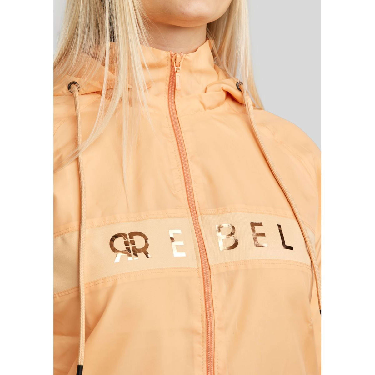 Rebel Blouson Foilprinted Logo Peachy Rebel