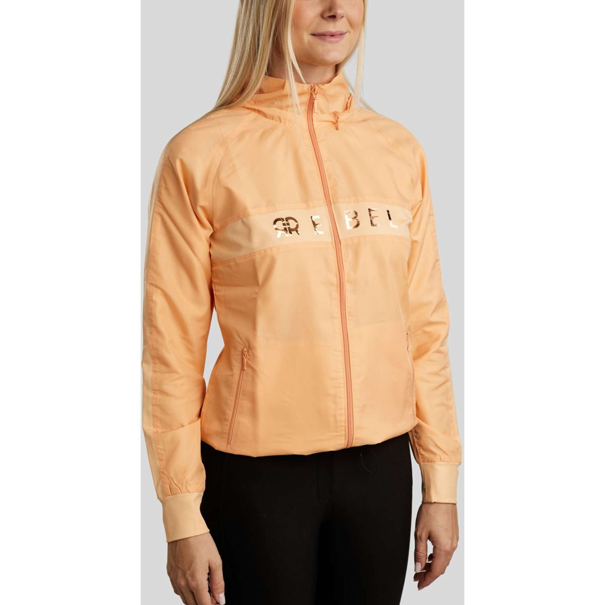 Rebel Blouson Foilprinted Logo Peachy Rebel