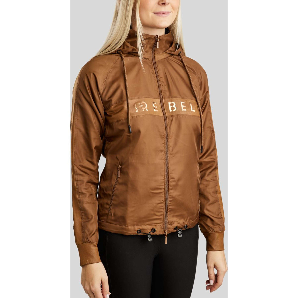 Rebel Blouson Foilprinted Logo Toffee