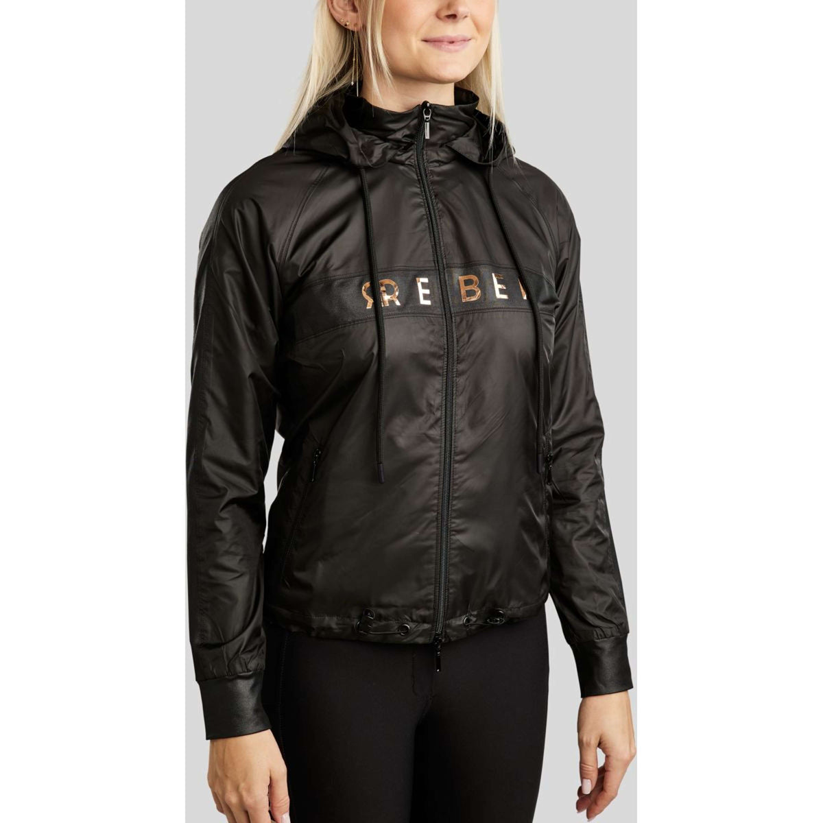Rebel Blouson Foilprinted Logo Noir