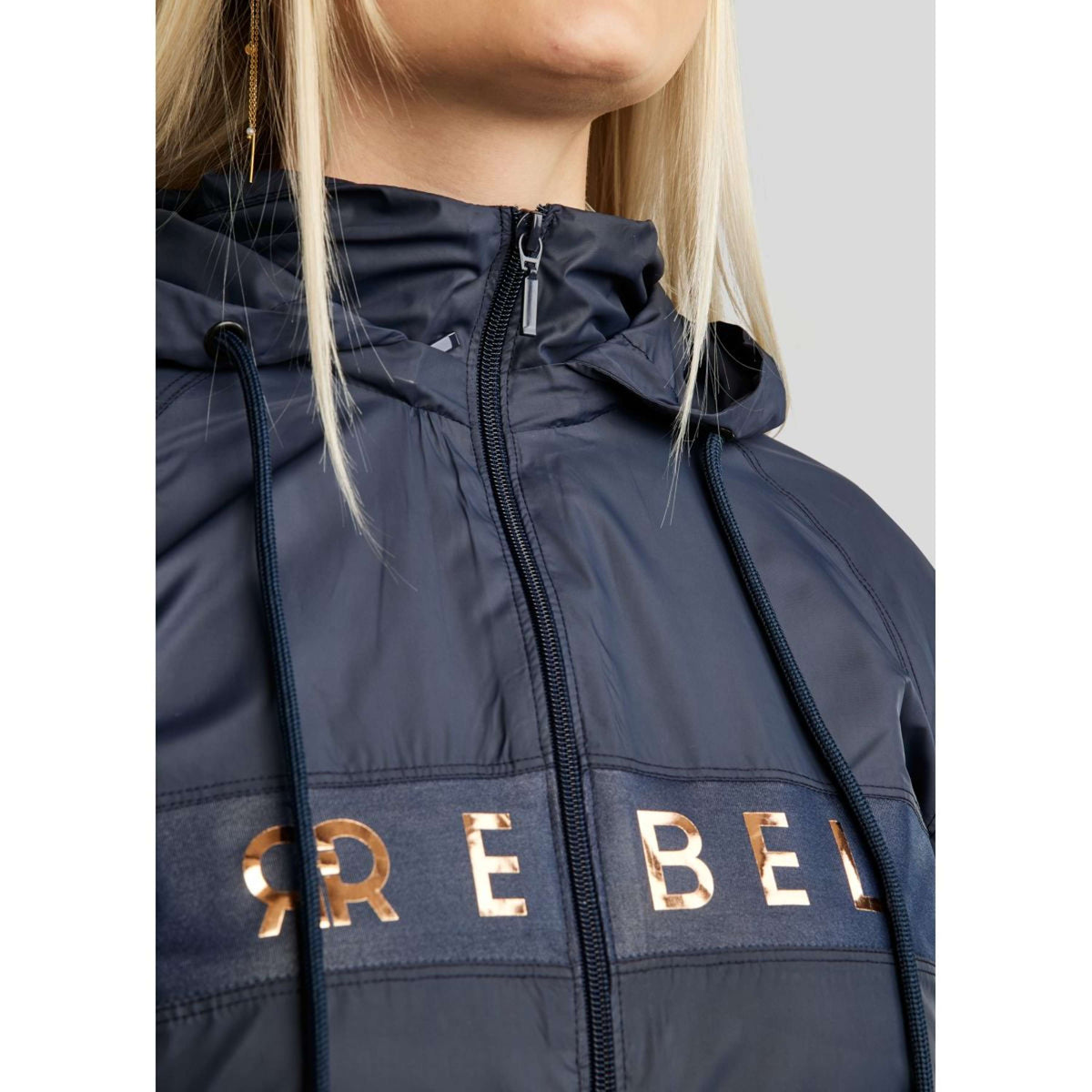 Rebel Blouson Foilprinted Logo Marin