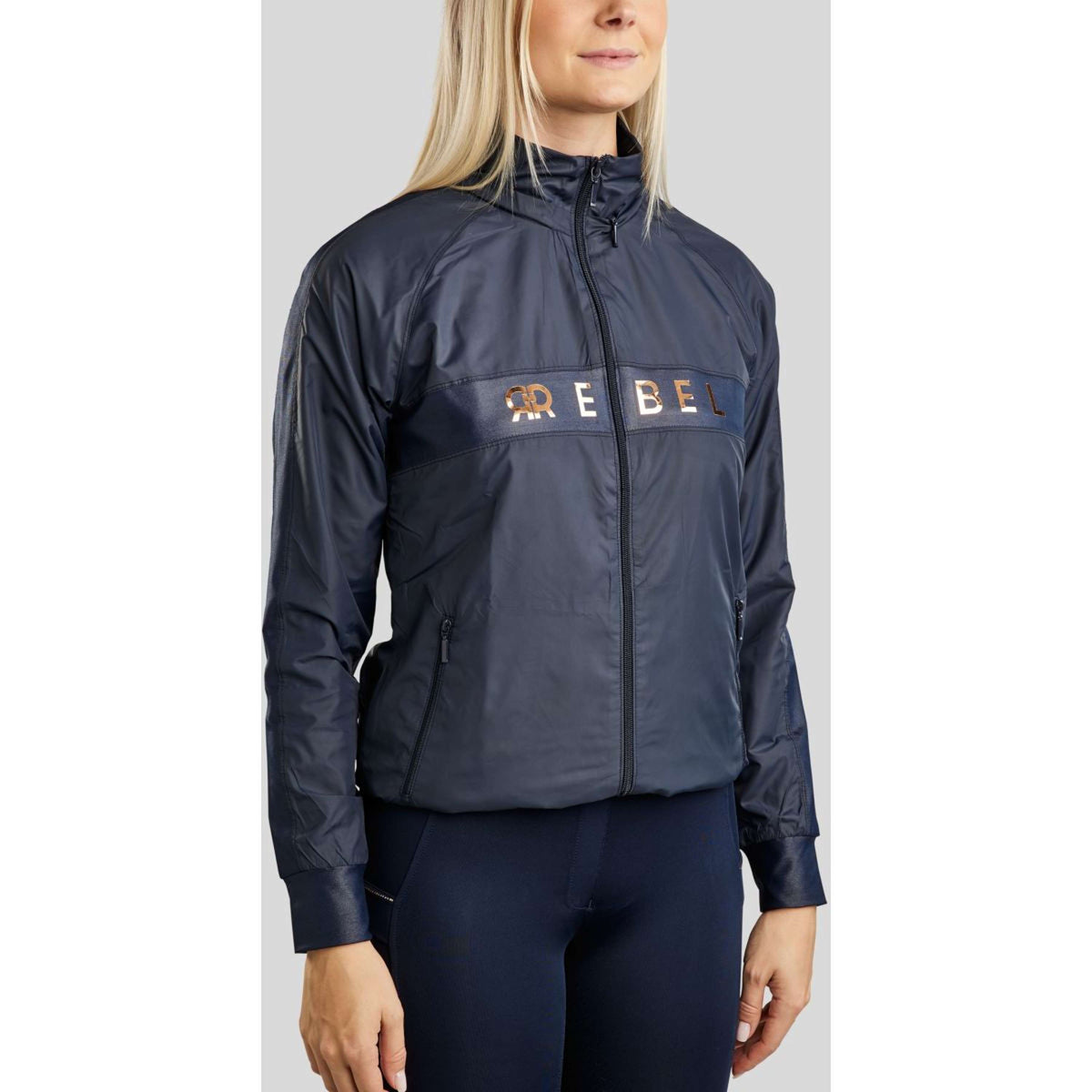 Rebel Blouson Foilprinted Logo Marin