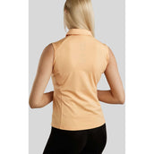 Rebel Sans Manches Chemise Tone in Tone Crystals Peachy Rebel