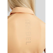 Rebel Sans Manches Chemise Tone in Tone Crystals Peachy Rebel