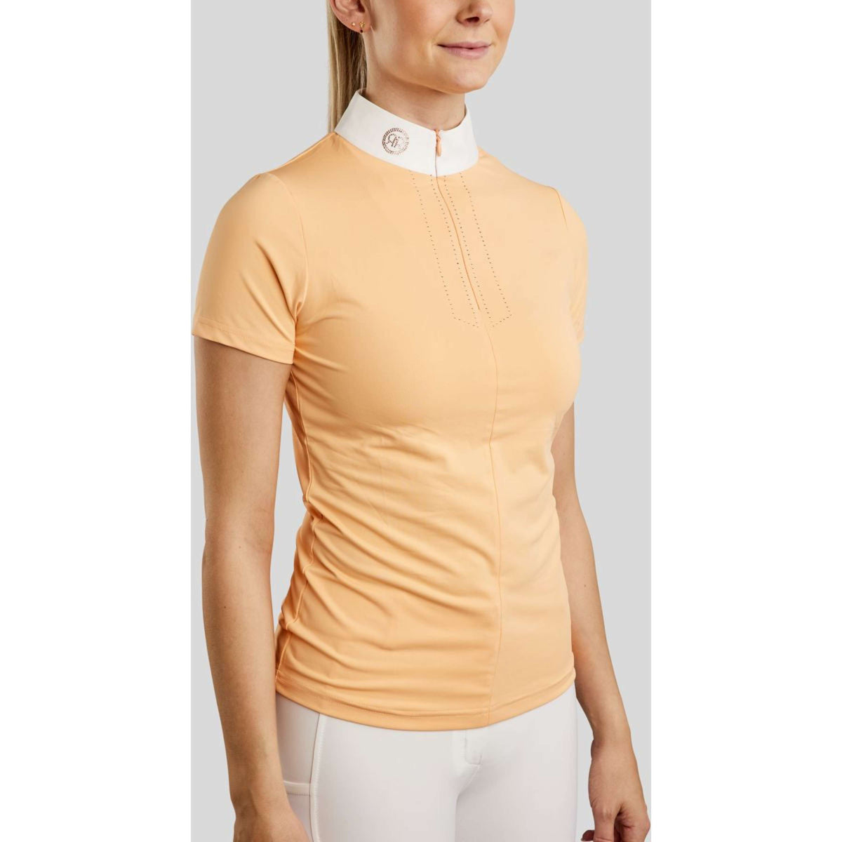 Rebel T-shirt de Concours Rosegold Crystals Peachy Rebel