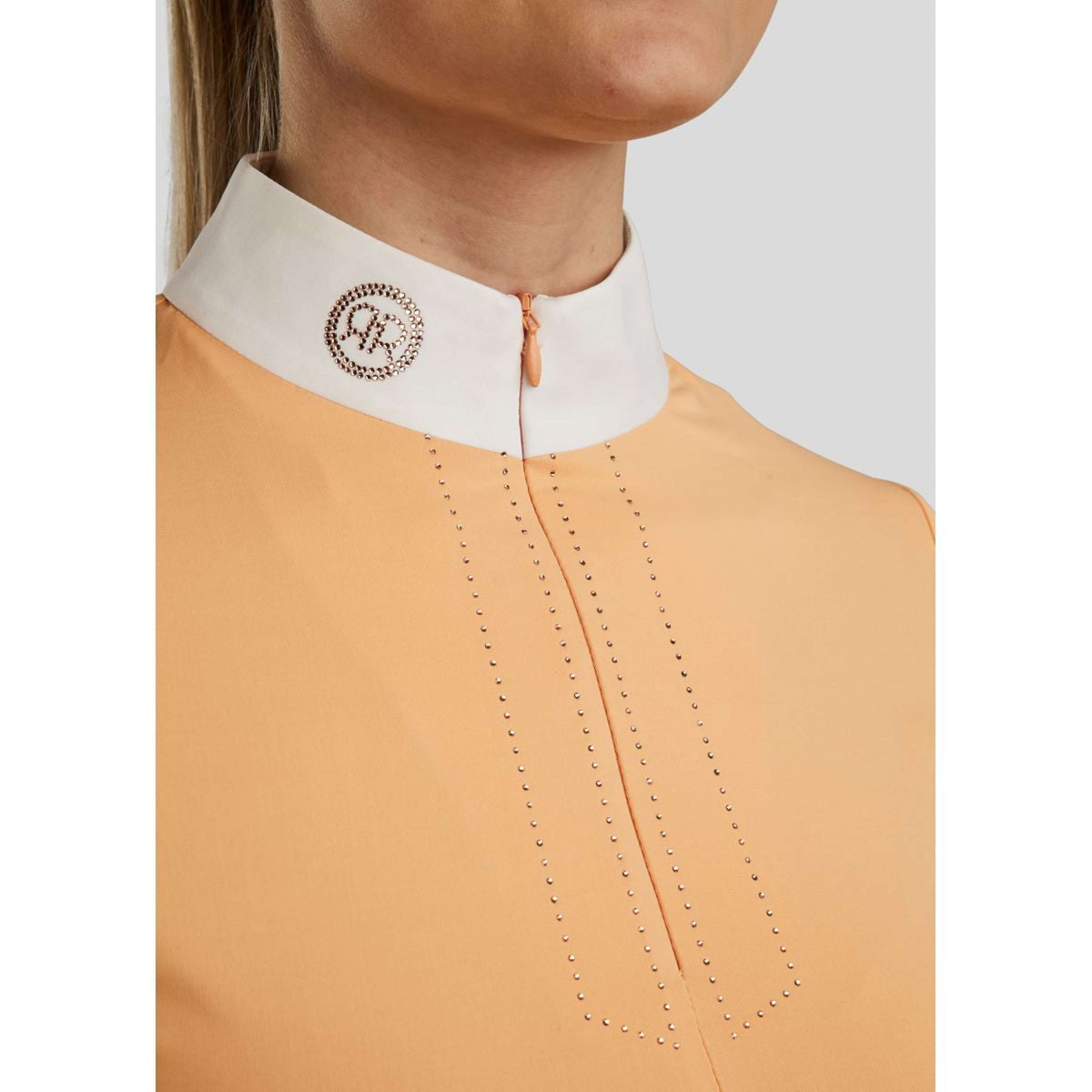 Rebel T-shirt de Concours Rosegold Crystals Peachy Rebel