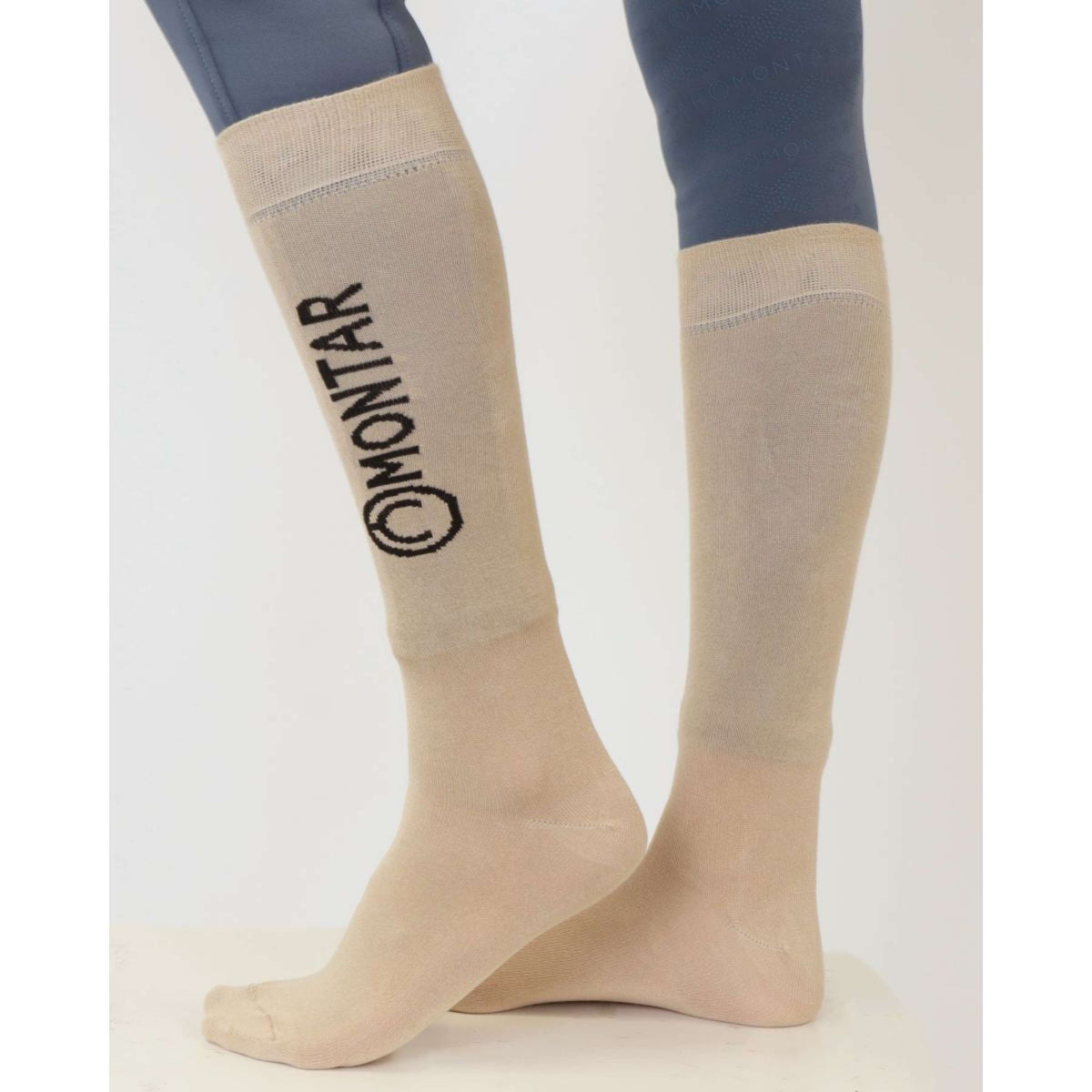 Montar Chaussettes Bamboo avec Logo Beige