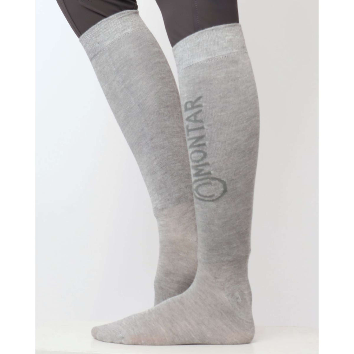 Montar Chaussettes Bamboo avec Logo Gris