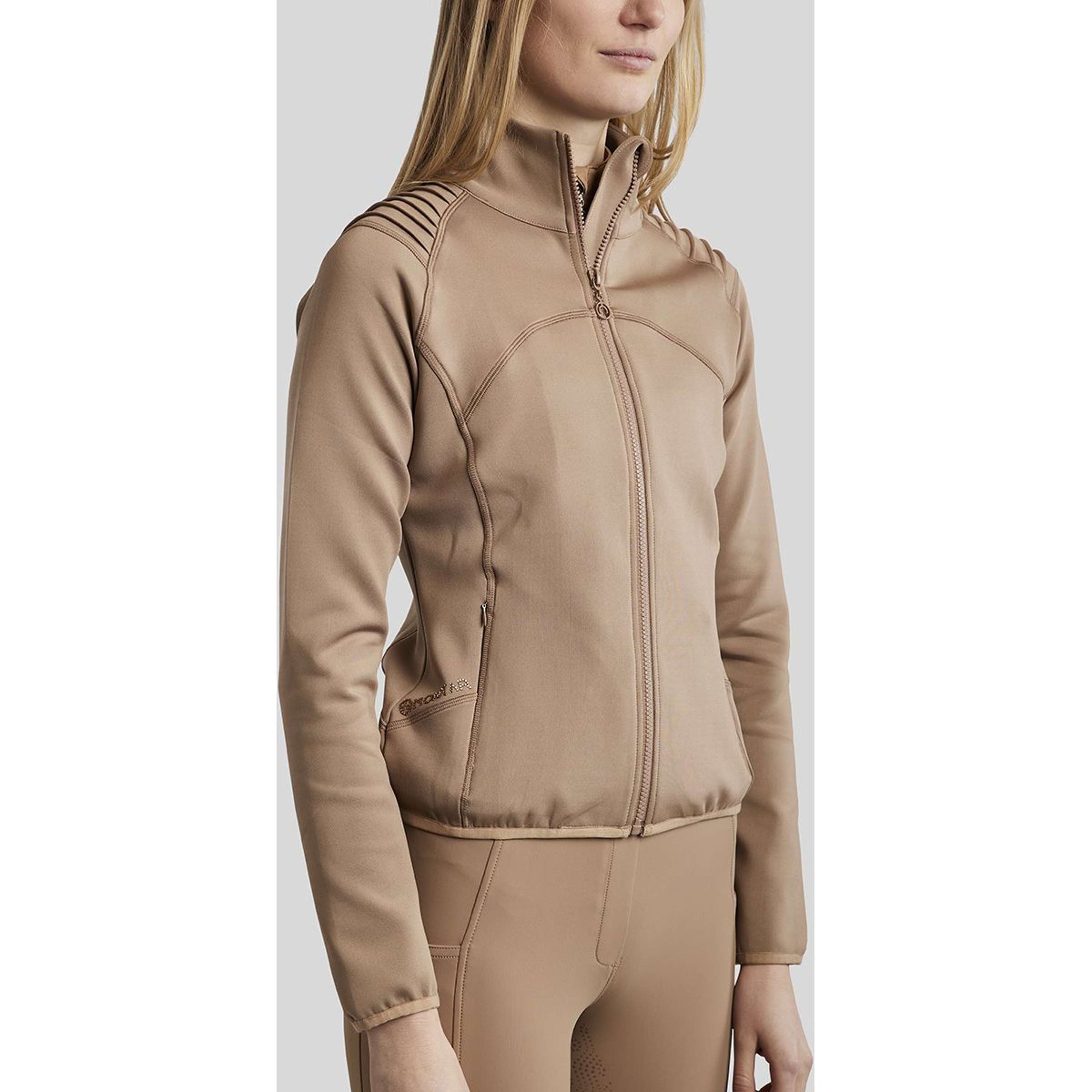 Montar Blouson MoPaige Pintucks Crystals Latte