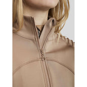 Montar Blouson MoPaige Pintucks Crystals Latte