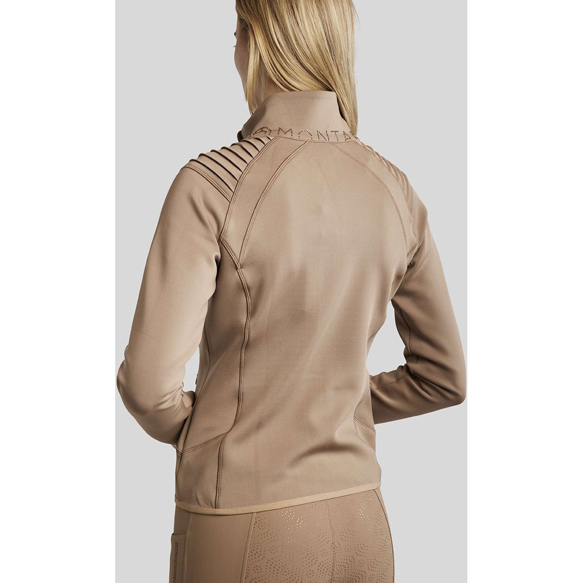 Montar Blouson MoPaige Pintucks Crystals Latte