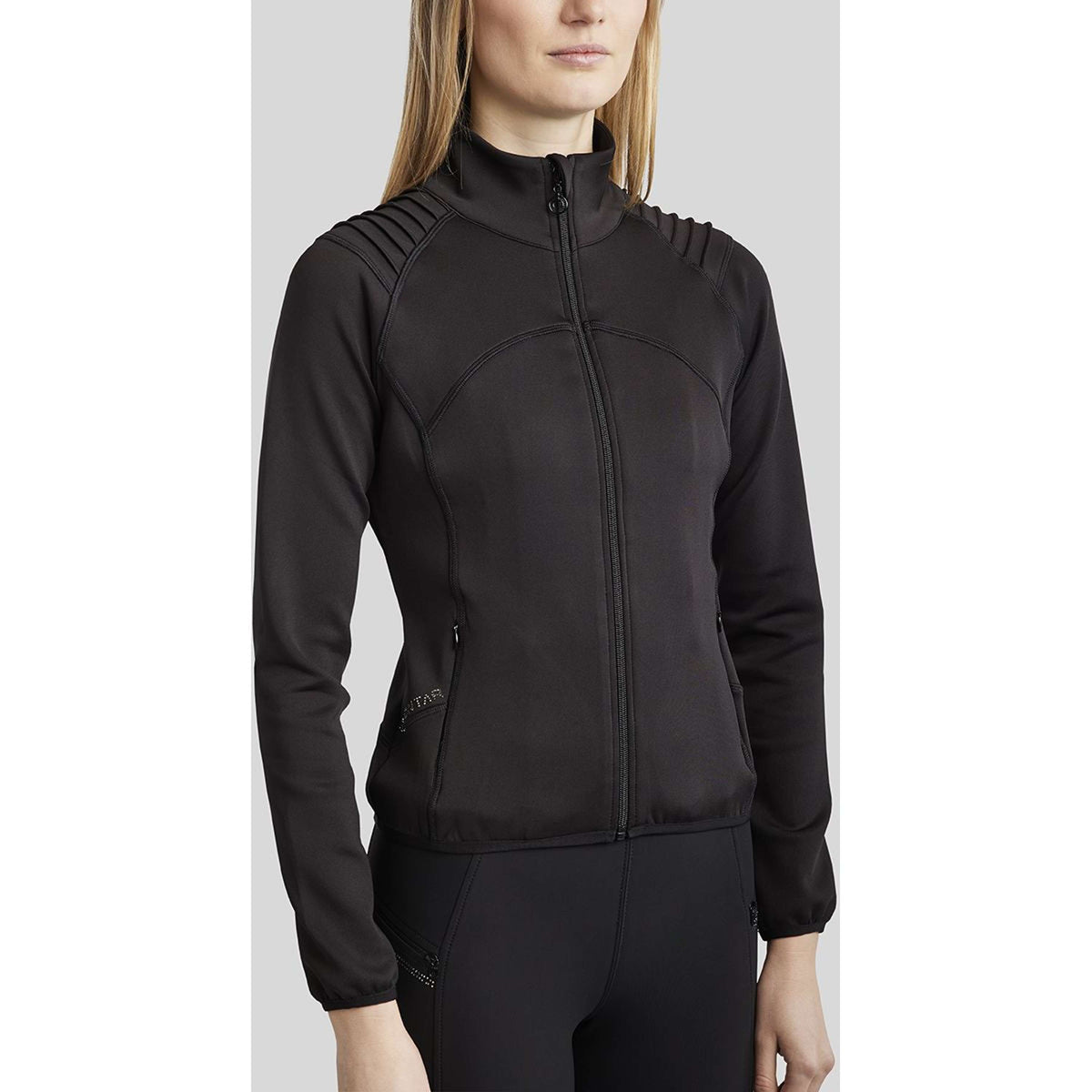 Montar Blouson MoPaige Pintucks Crystals Noir