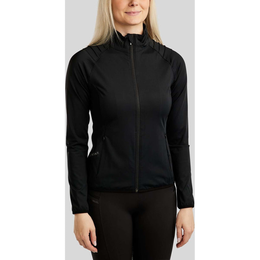 Montar Blouson MoPearl Pintuck Gun Metal Crystals Noir