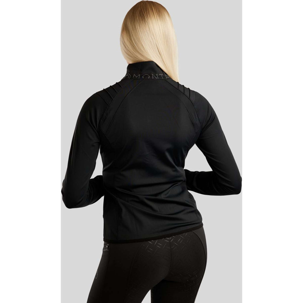 Montar Blouson MoPearl Pintuck Gun Metal Crystals Noir