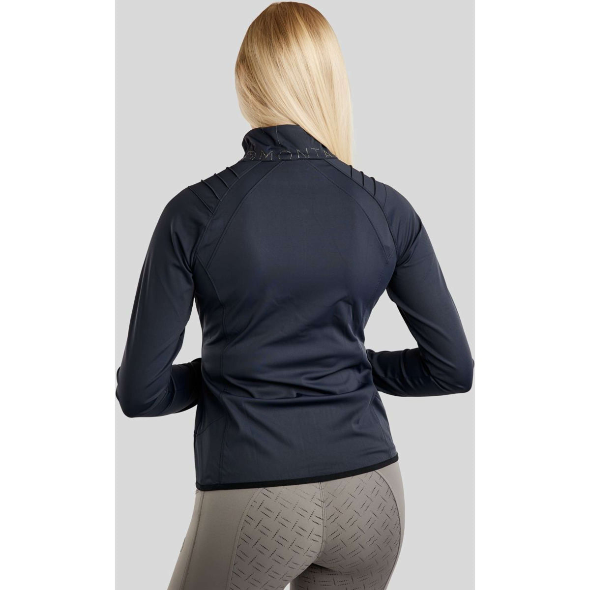 Montar Blouson MoPearl Pintuck Gun Metal Crystals Marin