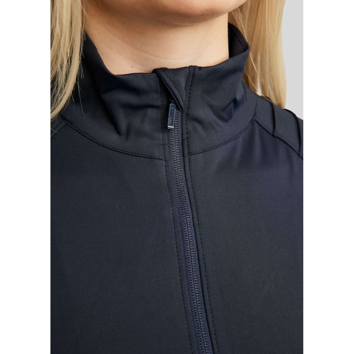 Montar Blouson MoPearl Pintuck Gun Metal Crystals Marin