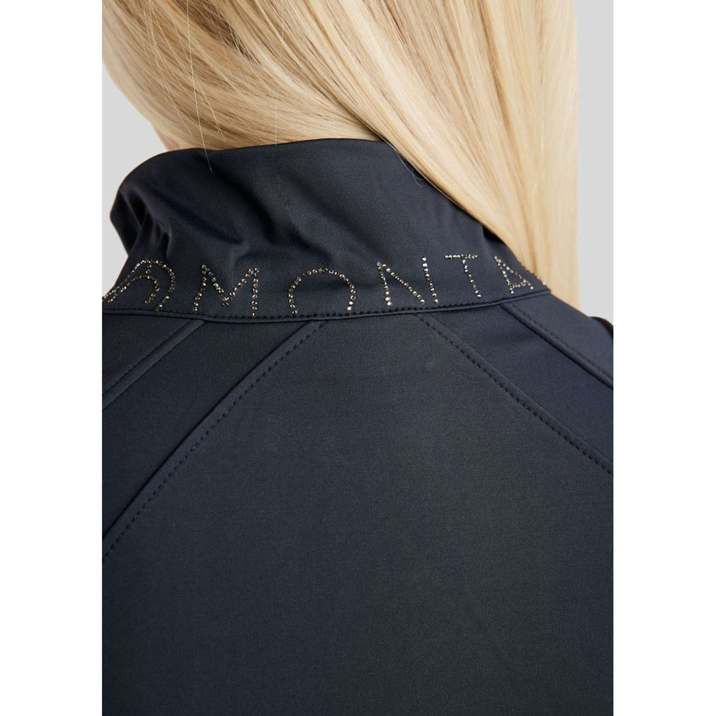 Montar Blouson MoPearl Pintuck Gun Metal Crystals Marin