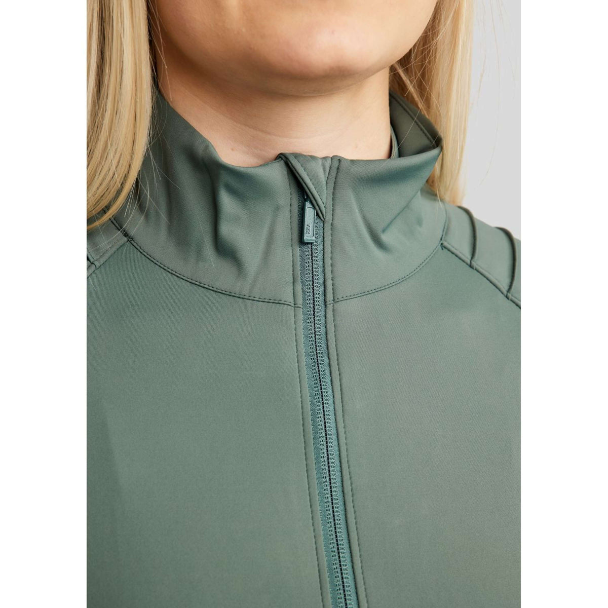 Montar Blouson MoPearl Pintuck Gun Metal Crystals Jade