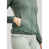 Montar Blouson MoPearl Pintuck Gun Metal Crystals Jade
