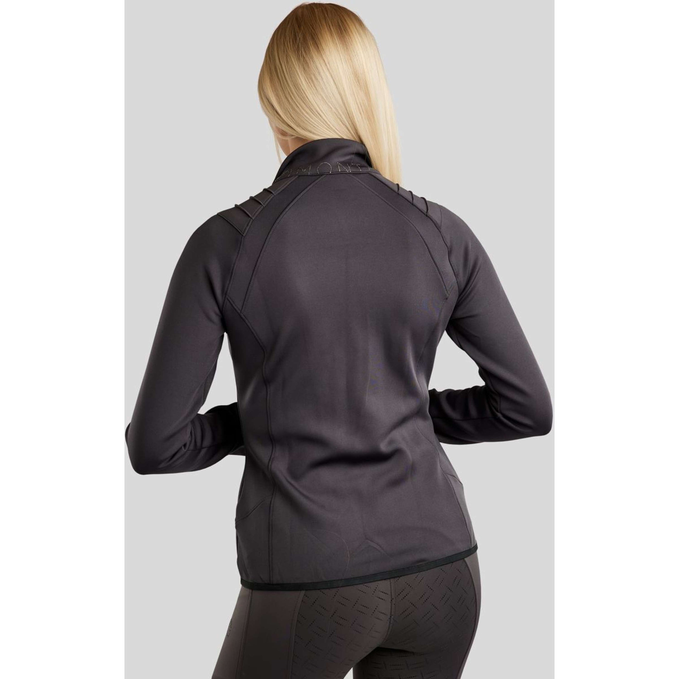 Montar Blouson MoPearl Pintuck Gun Metal Crystals Slate Grey Montar Blouson MoPearl Pintuck Gun Metal Crystals Slate Grey