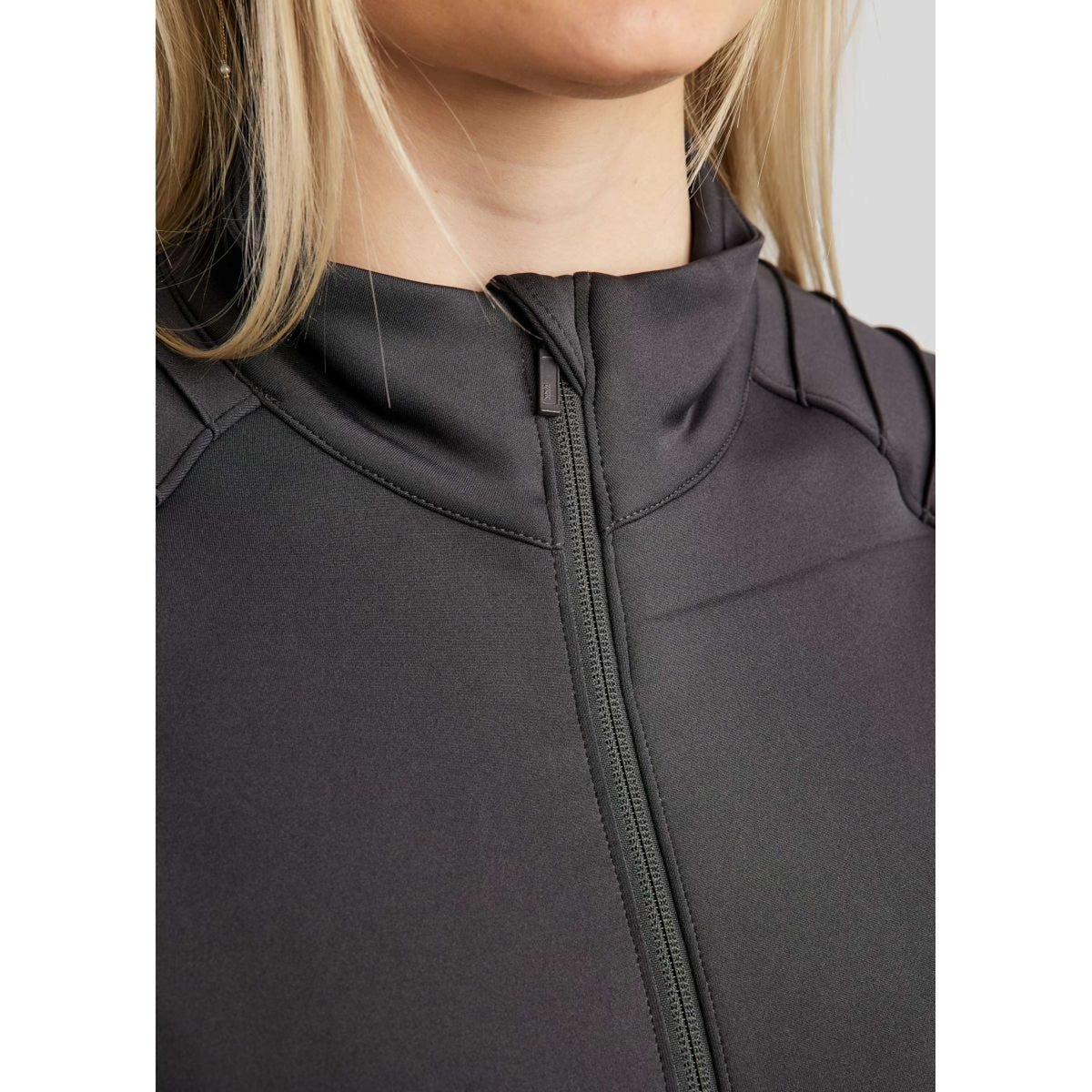 Montar Blouson MoPearl Pintuck Gun Metal Crystals Slate Grey