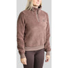 Montar Pull MoEbba Q-Zip Teddy Pile Golden Quartz Nougat Brown