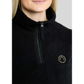 Montar Pull MoEbba Q-Zip Teddy Pile Golden Quartz Noir
