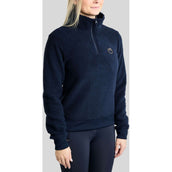Montar Pull MoEbba Q-Zip Teddy Pile Golden Quartz Marine