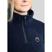 Montar Pull MoEbba Q-Zip Teddy Pile Golden Quartz Marine