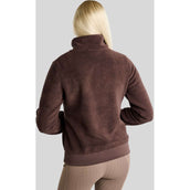 Montar Pull MoEbba Q-Zip Teddy Pile Golden Quartz Black Peony