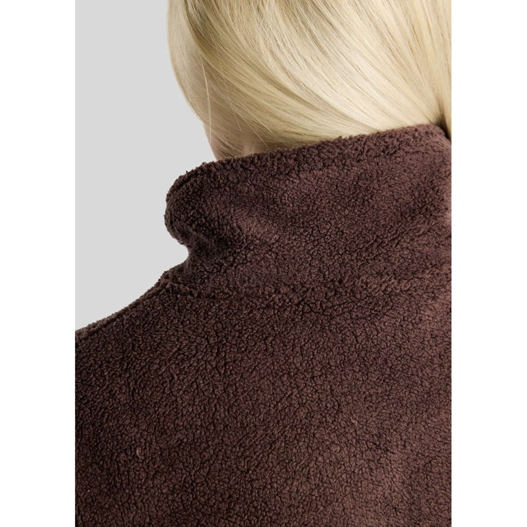 Montar Pull MoEbba Q-Zip Teddy Pile Golden Quartz Black Peony
