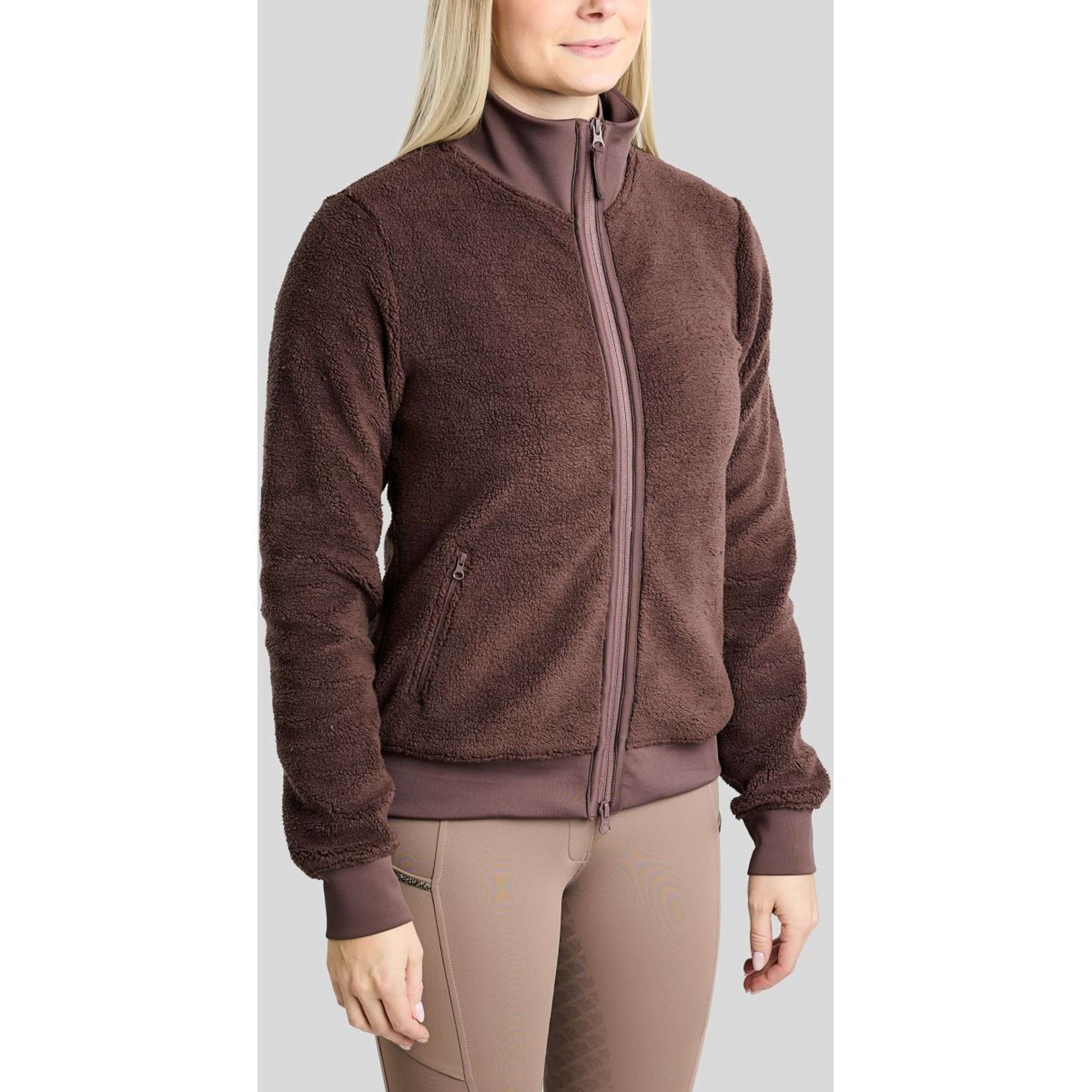 Montar Veste MoEbba Teddy Pile Golden Quartz Black Peony