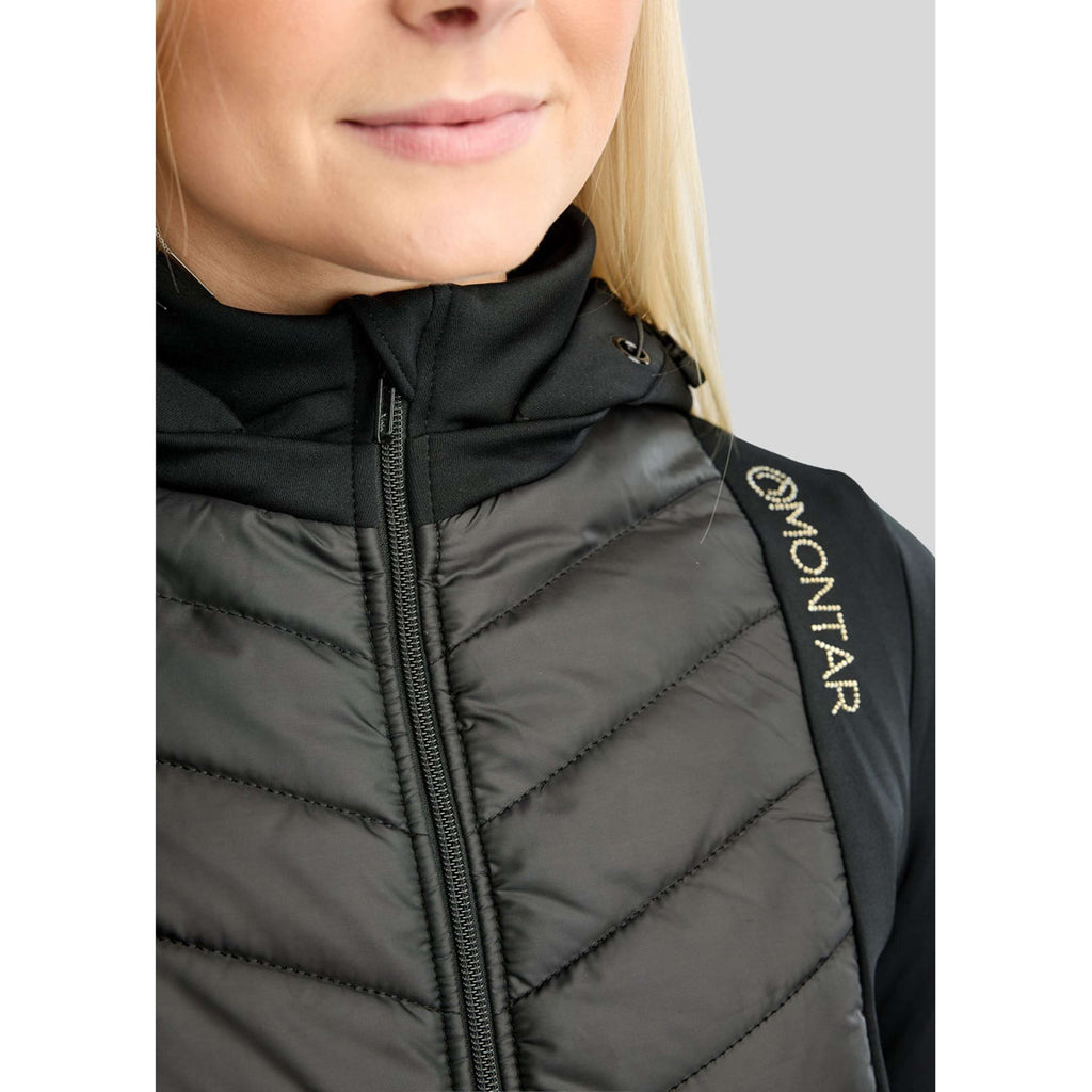 Montar Blouson MoEverline Hybrid Detachable Hood Golden Quartz Crystals Noir
